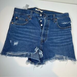 Levi’s  high waist ribcage shorts